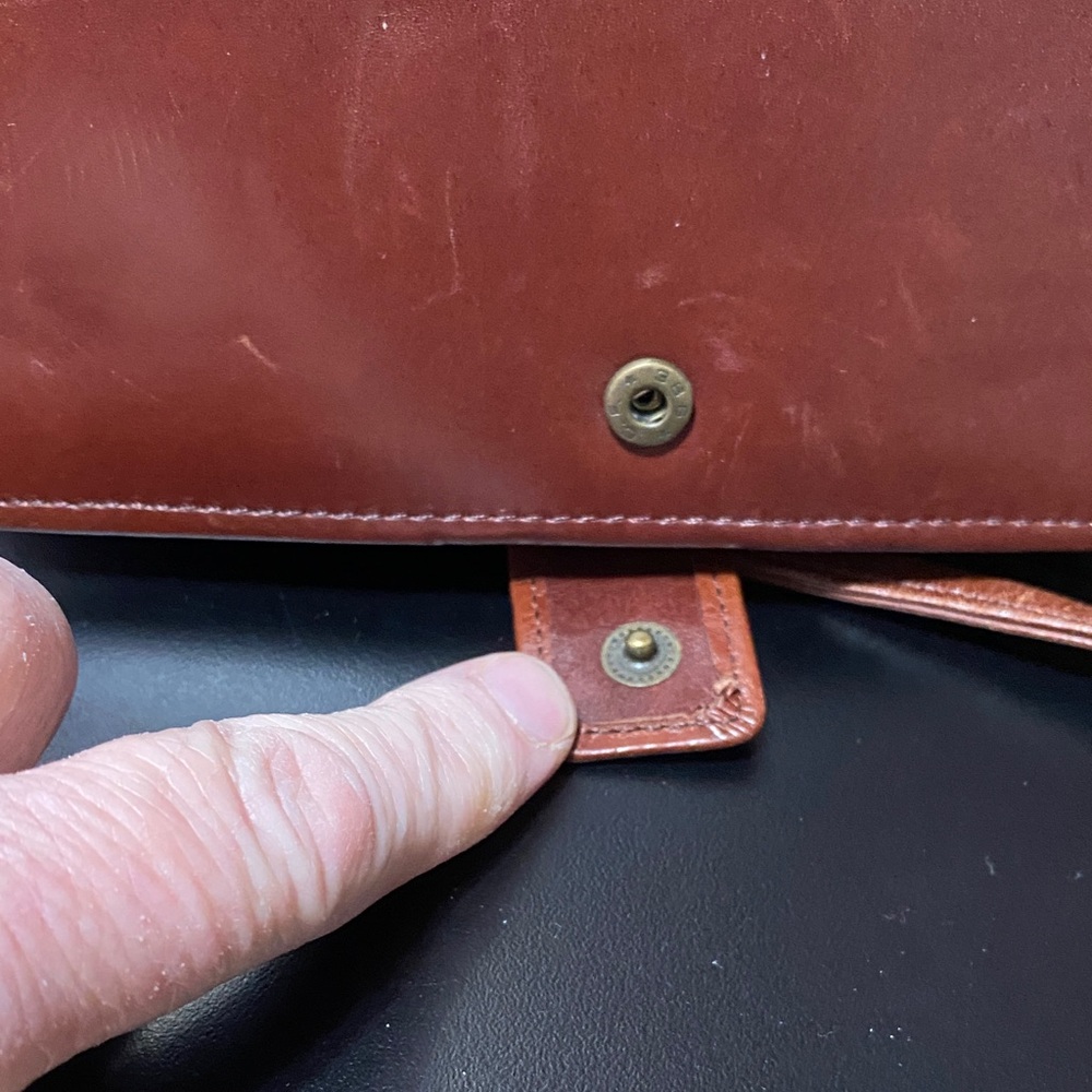 Vintage Brown Leather Crossbody Bag - Picture 7 of 16